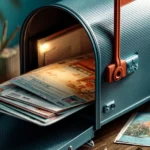 Een postbus met brieven in.